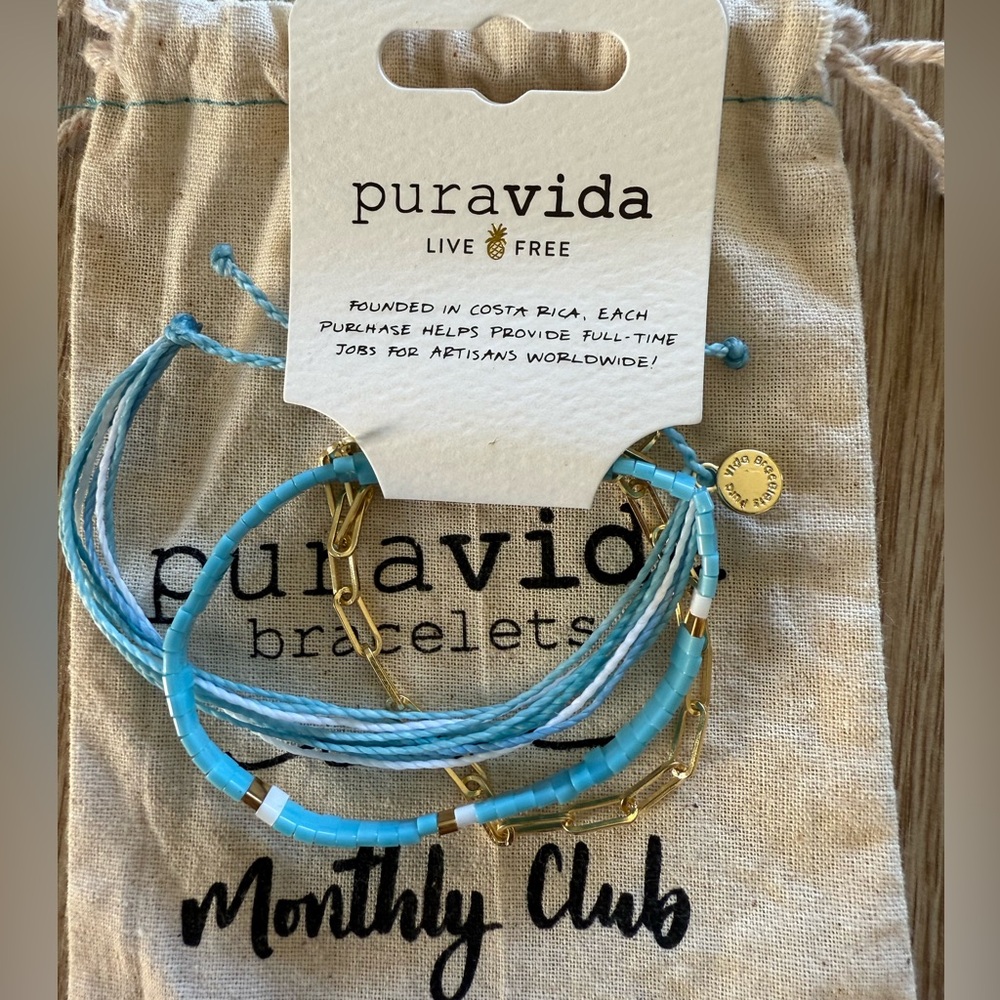 Pura Vida monthly club bracelets